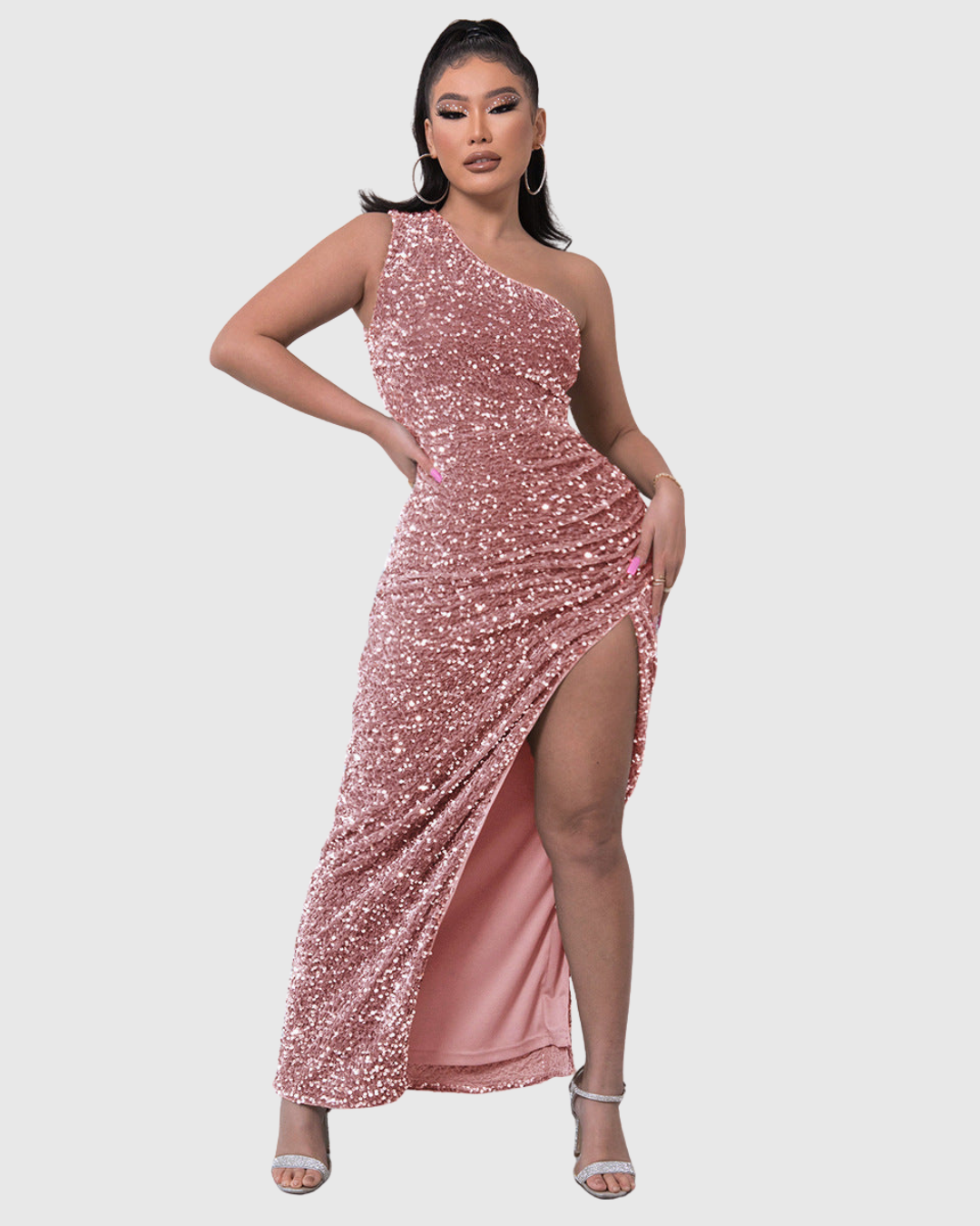 Lilli | Luxe One-Shoulder Evening Dress