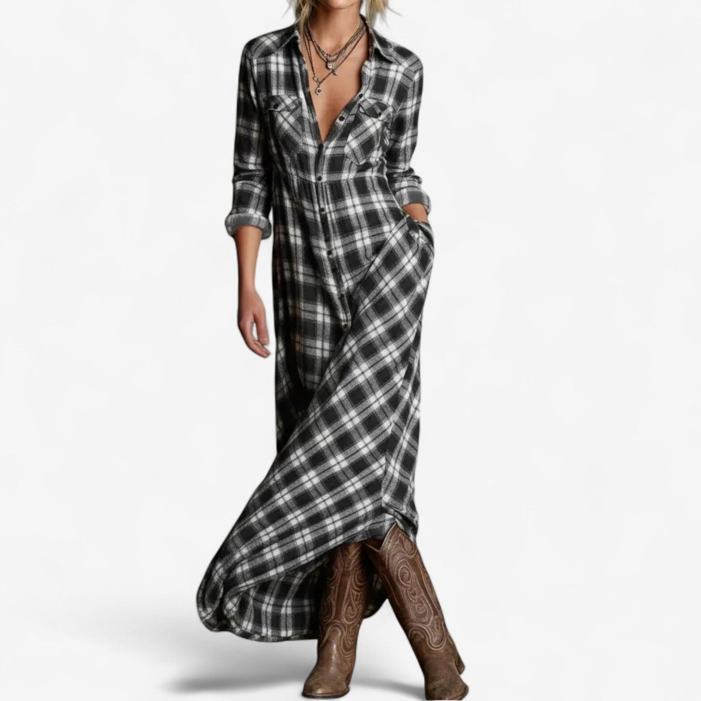 Céile™ Timeless Maxi Shirt Dress