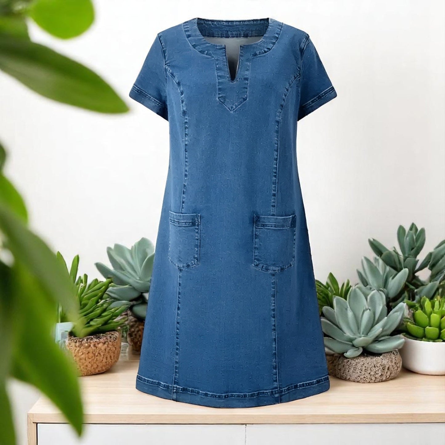 Jona - Soft Denim Dress