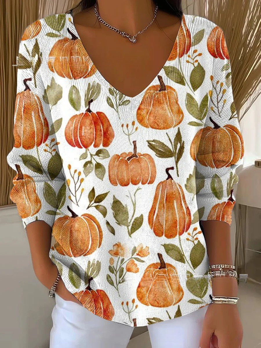OLIVIA | Effortless V-Neck Knit Top