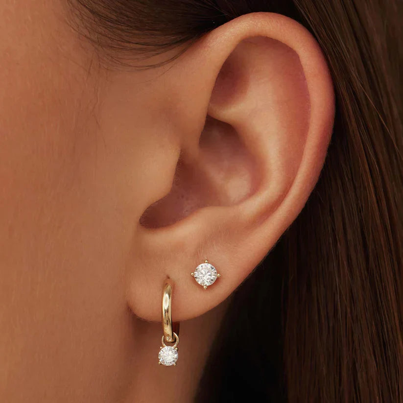 Earrings with Larmes de Lune Stone