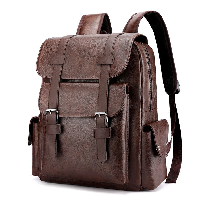 William | Sleek Men's Leather Backpack for Professionals