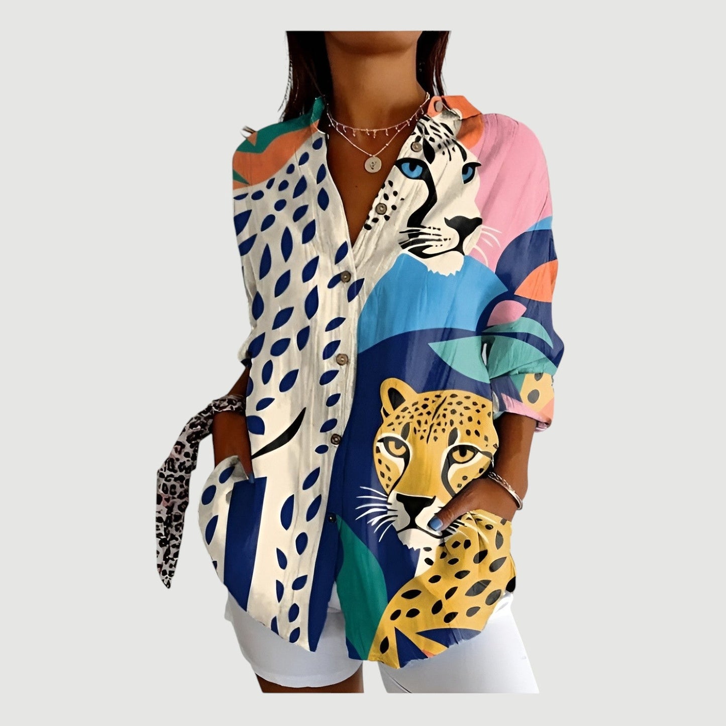 Lærke™ | Artistic Bloom Blouse