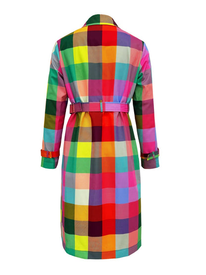 Gace –Colorful Plaid Coat
