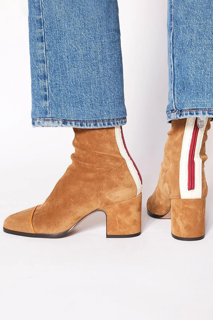 Vienne™ | Modern Contrast Ankle Boots