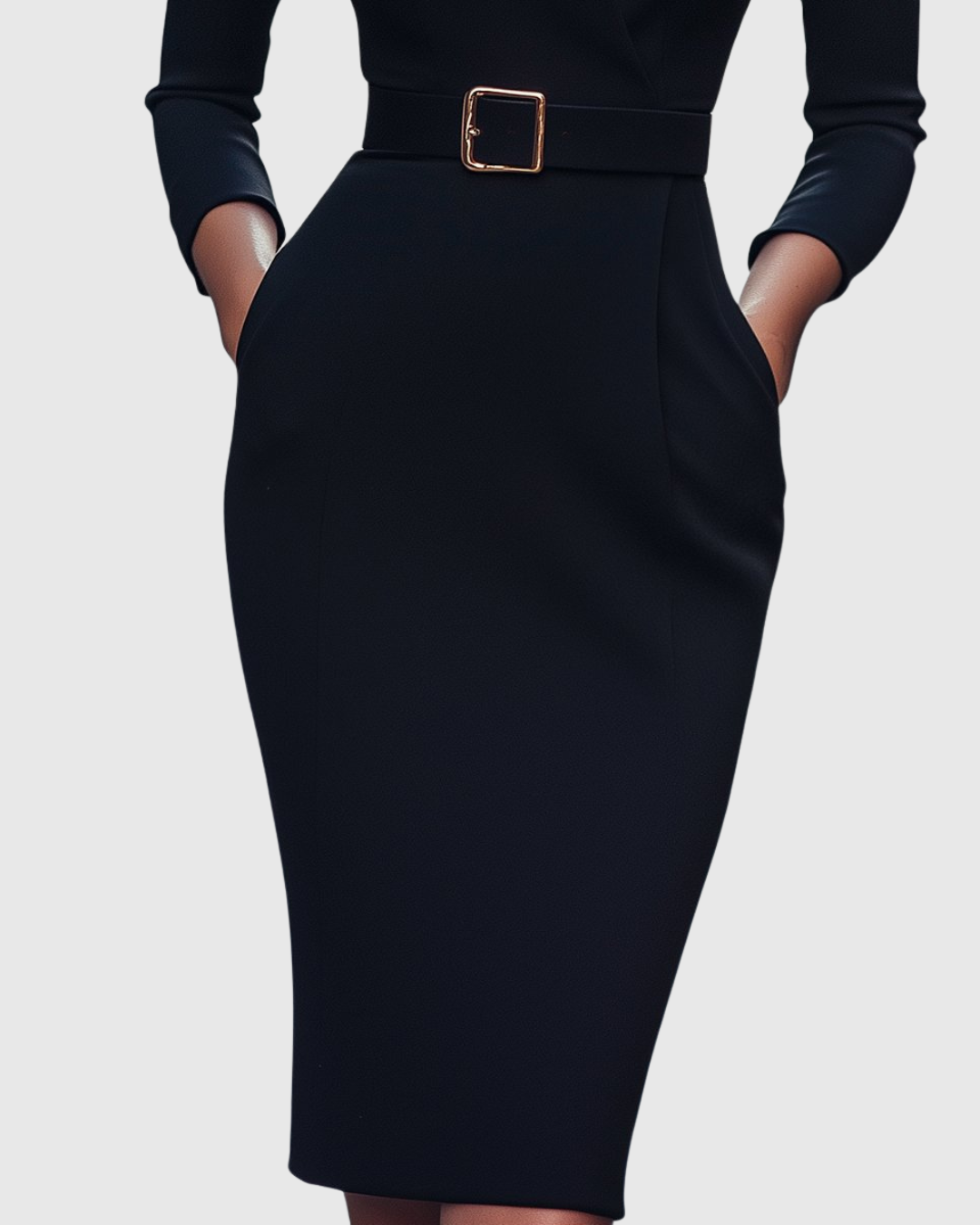 Clariel | Refined Midi Dress