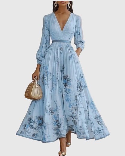 Roella | Elegant Pleated Maxi Dress
