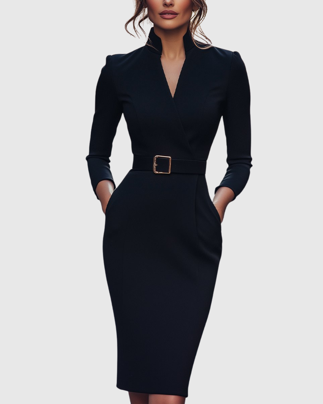 Clariel | Refined Midi Dress