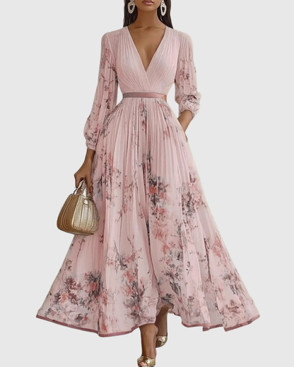 Roella | Elegant Pleated Maxi Dress