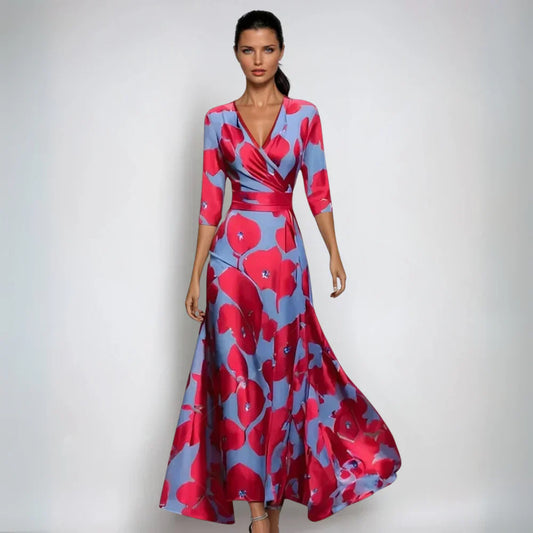 Lila™ | Stylish Floral Wrap Dress