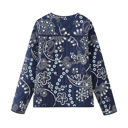 Luna™ - Vintage Floral Quilted Cotton Coat