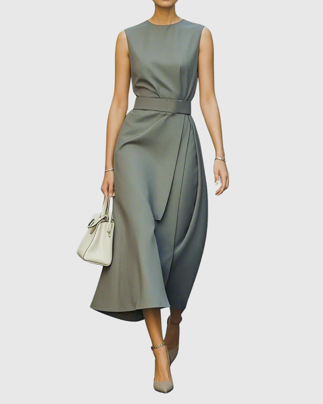 Claron | Elegant Round Neck Dress