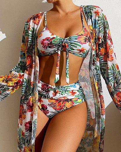 Naoi | 3-Piece Bikini Set Kimono