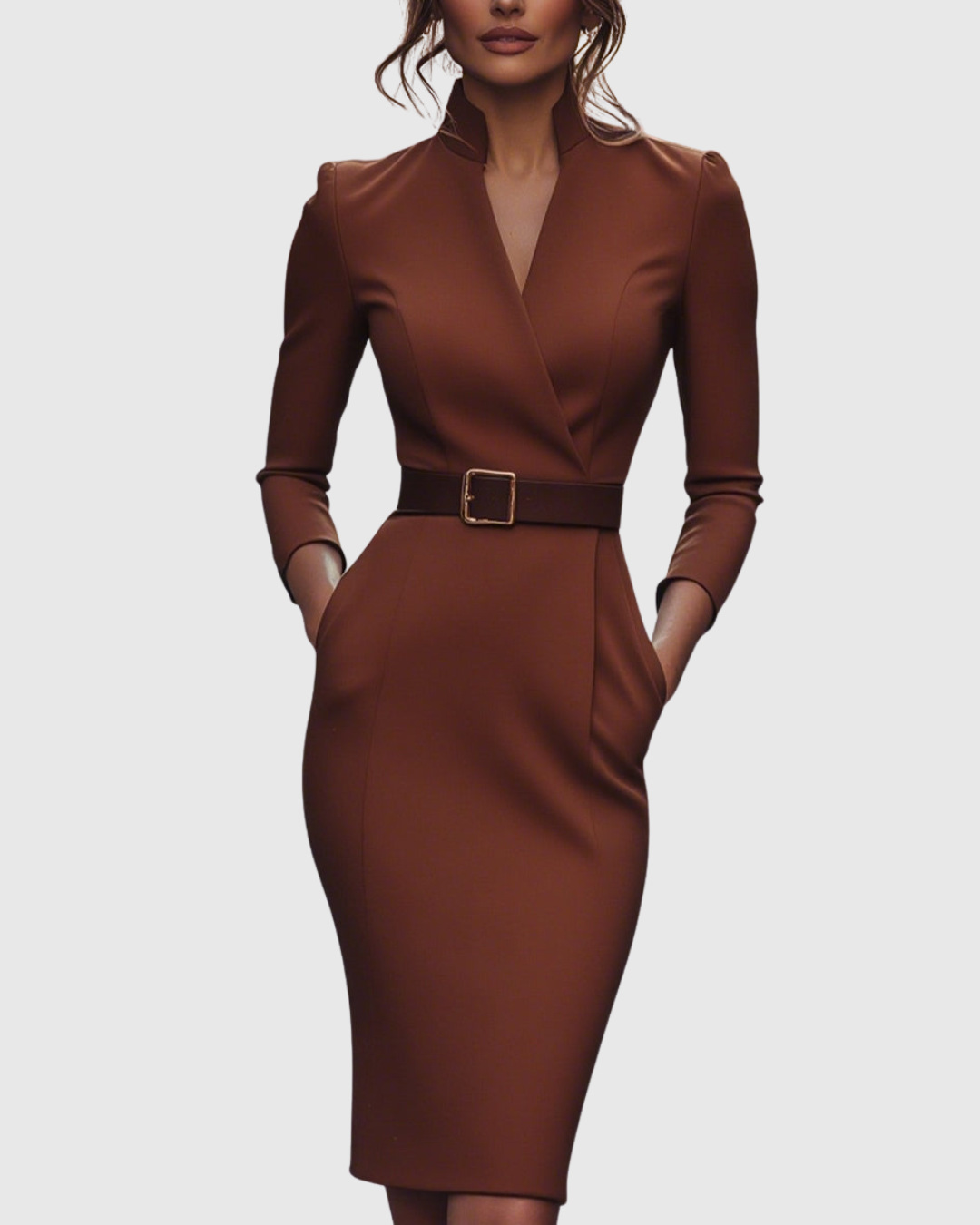 Clariel | Refined Midi Dress