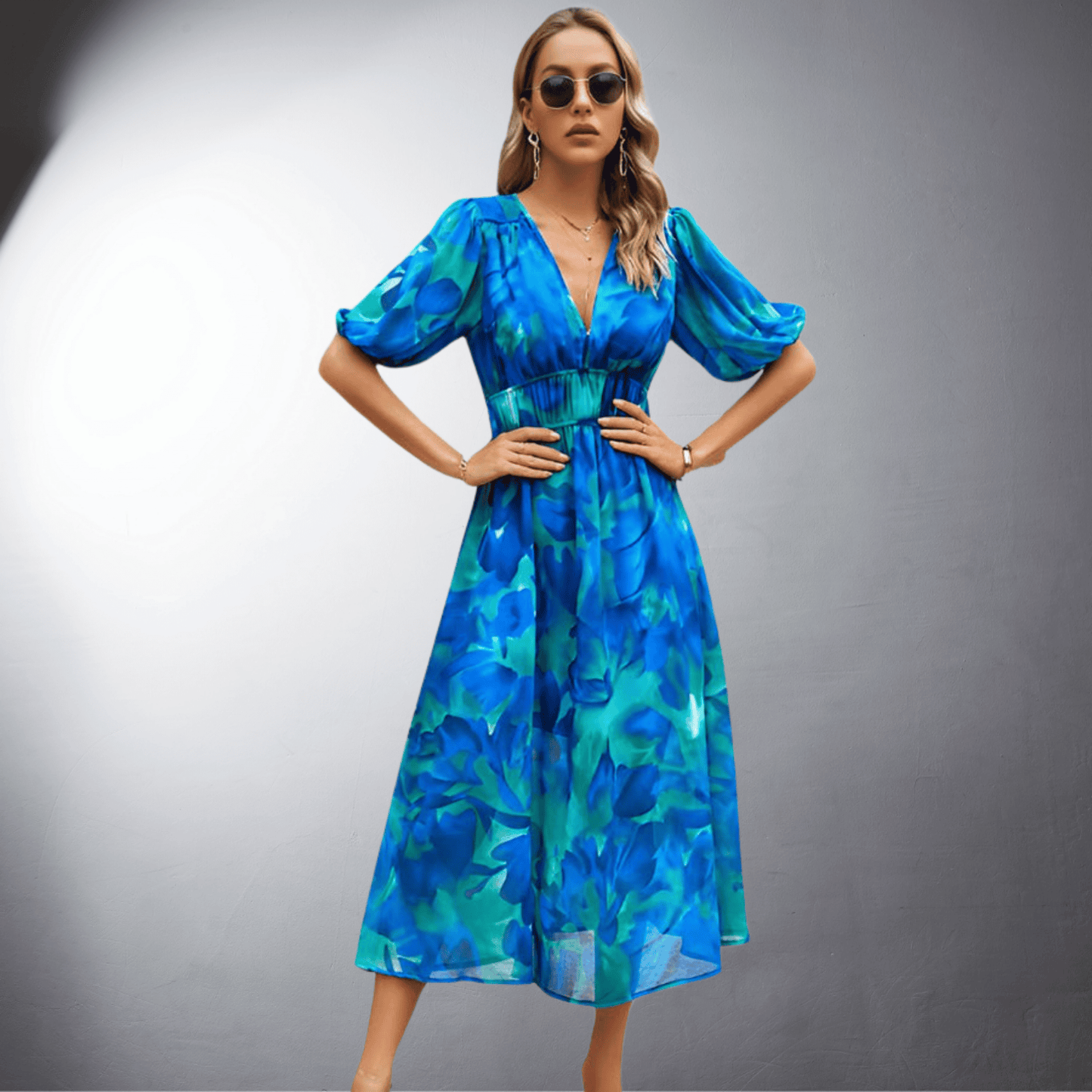 Ophélie | Bohemian Summer Dress in Refined Organic Linen