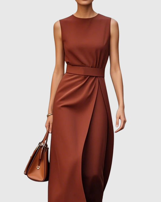 Claron | Elegant Round Neck Dress