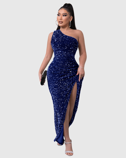 Lilli | Luxe One-Shoulder Evening Dress