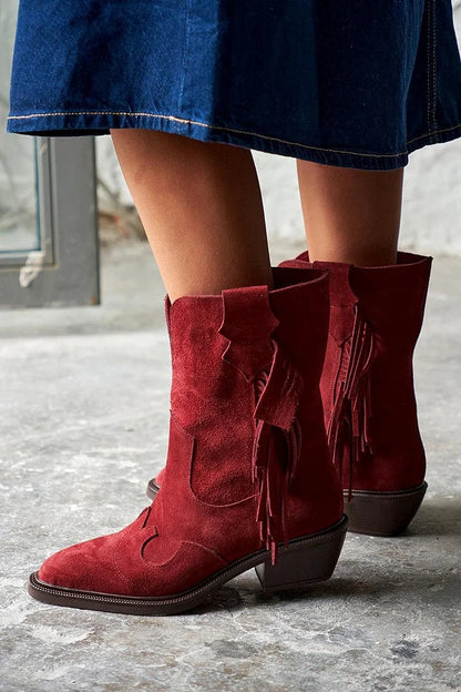 Ariana™ | Western Style Ankle Boots