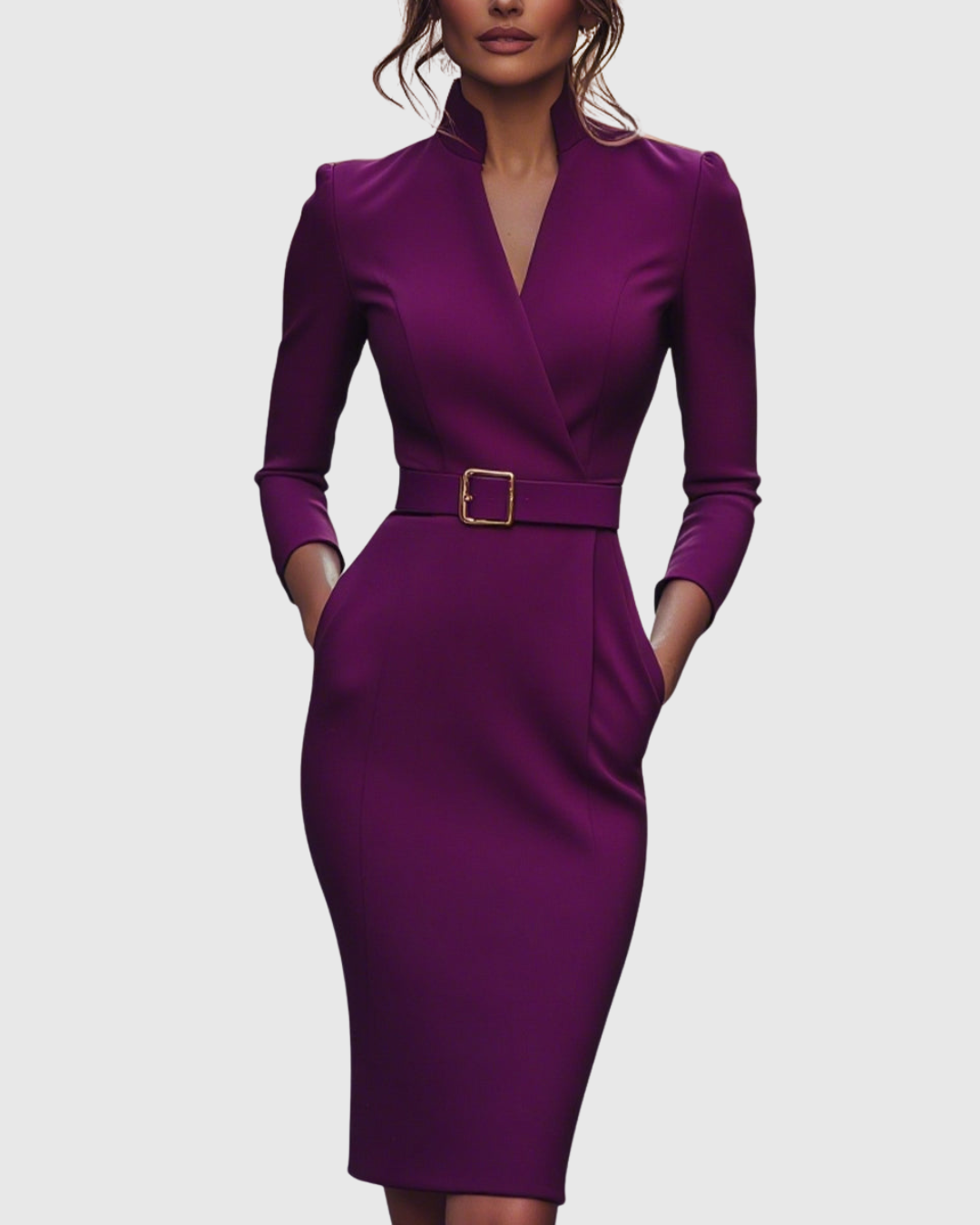Clariel | Refined Midi Dress
