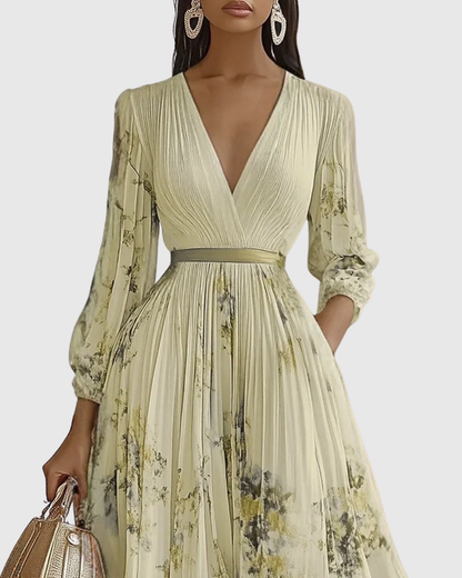 Roella | Elegant Pleated Maxi Dress