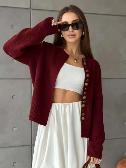 Noe™ - Button-Detail Cardigan