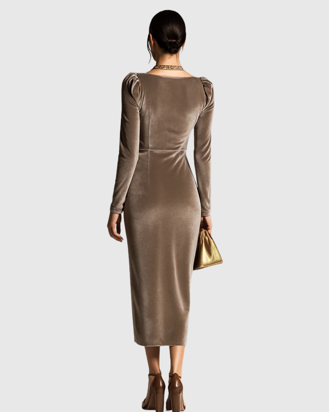 Doline | Elegant Pleated Midi Dress