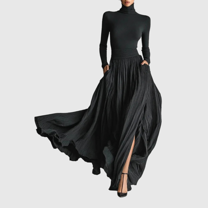 Cery | High Waist Maxi Skirt Plus Shirt