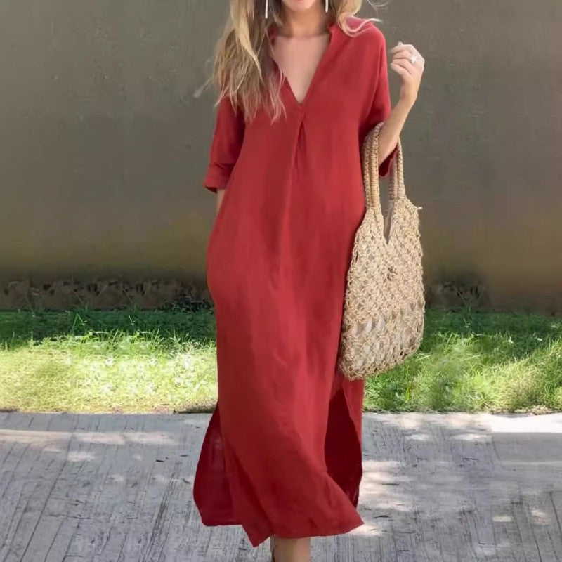 Clara V-Neck Dress