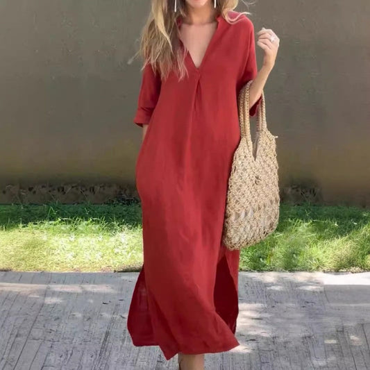 Clara V-Neck Dress