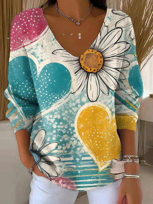 Harper | Elegant V-Neck Knit Sweater