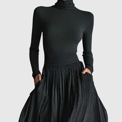 Cery | High Waist Maxi Skirt Plus Shirt