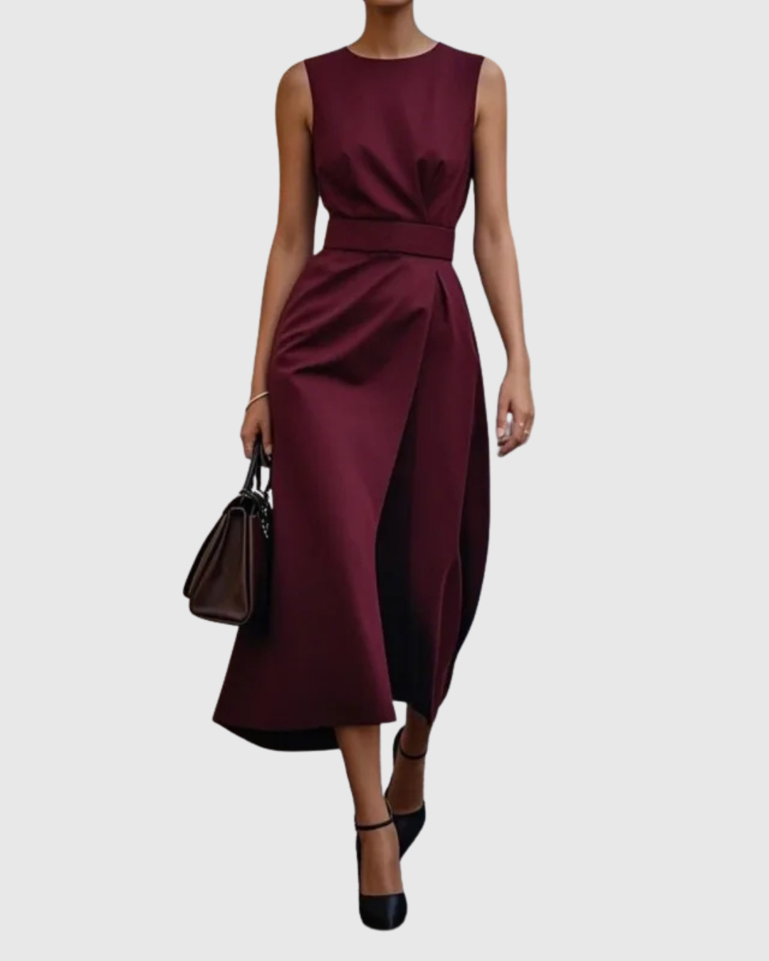 Claron | Elegant Round Neck Dress