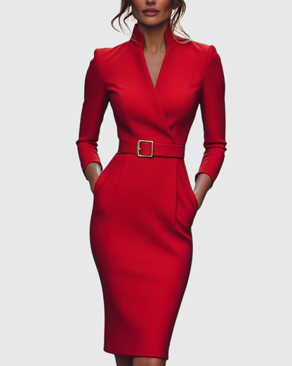 Clariel | Refined Midi Dress