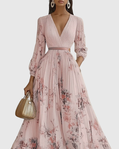 Roella | Elegant Pleated Maxi Dress