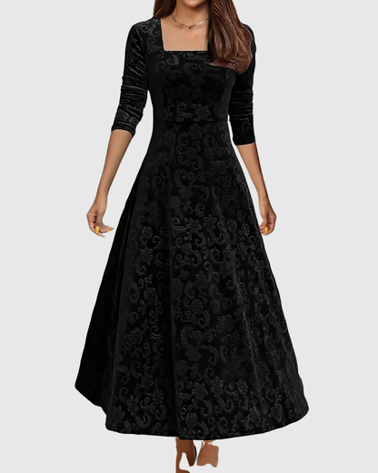 Veera | Graceful Floral Midi Dress