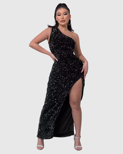 Lilli | Luxe One-Shoulder Evening Dress
