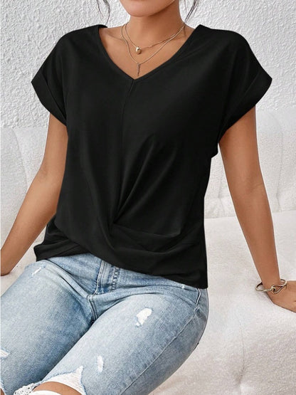 ARIA - ORGANIC COTTON SHORT SLEEVE TOP