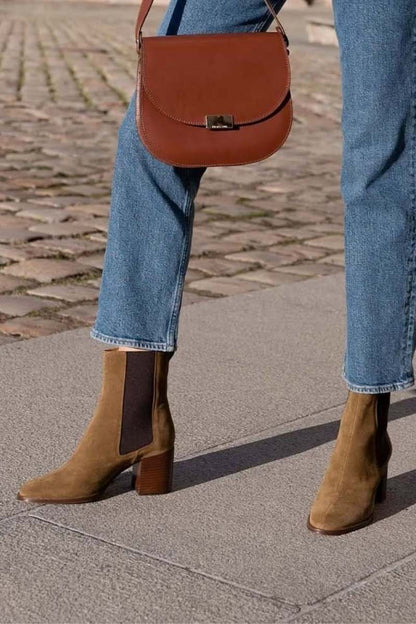 Mavon™ | Square Heel Ankle Boots