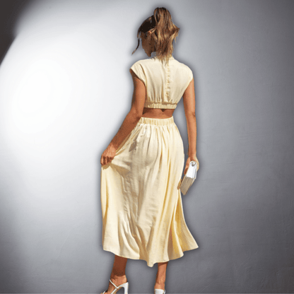 Florine | Refined Pleated Dress