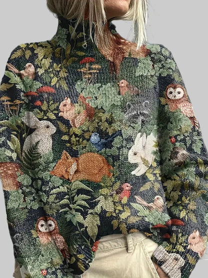 MINA™ | Forest-Inspired Knitted Sweater