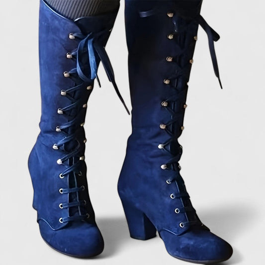 Mari | Velvet Elegance High Boots