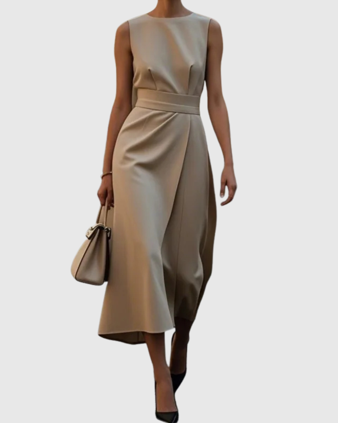 Claron | Elegant Round Neck Dress