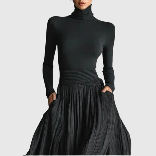 Cery | High Waist Maxi Skirt Plus Shirt