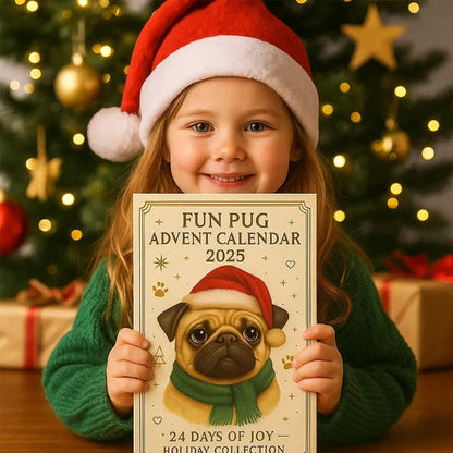 🐾🎄 Funny Pug Advent Calendar 2025