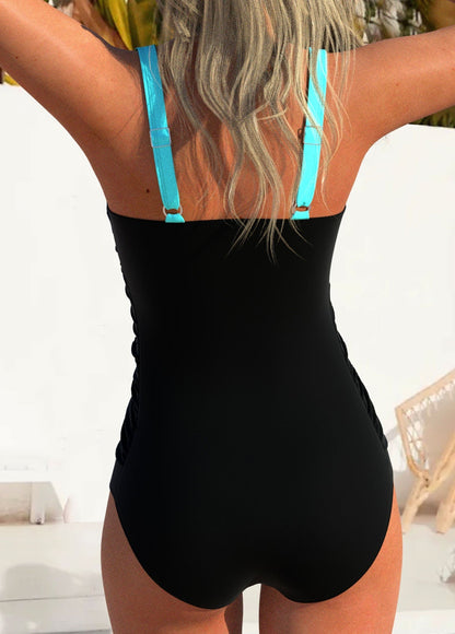 Asta | Criss-Cross Multi-Stripes Swimsuit