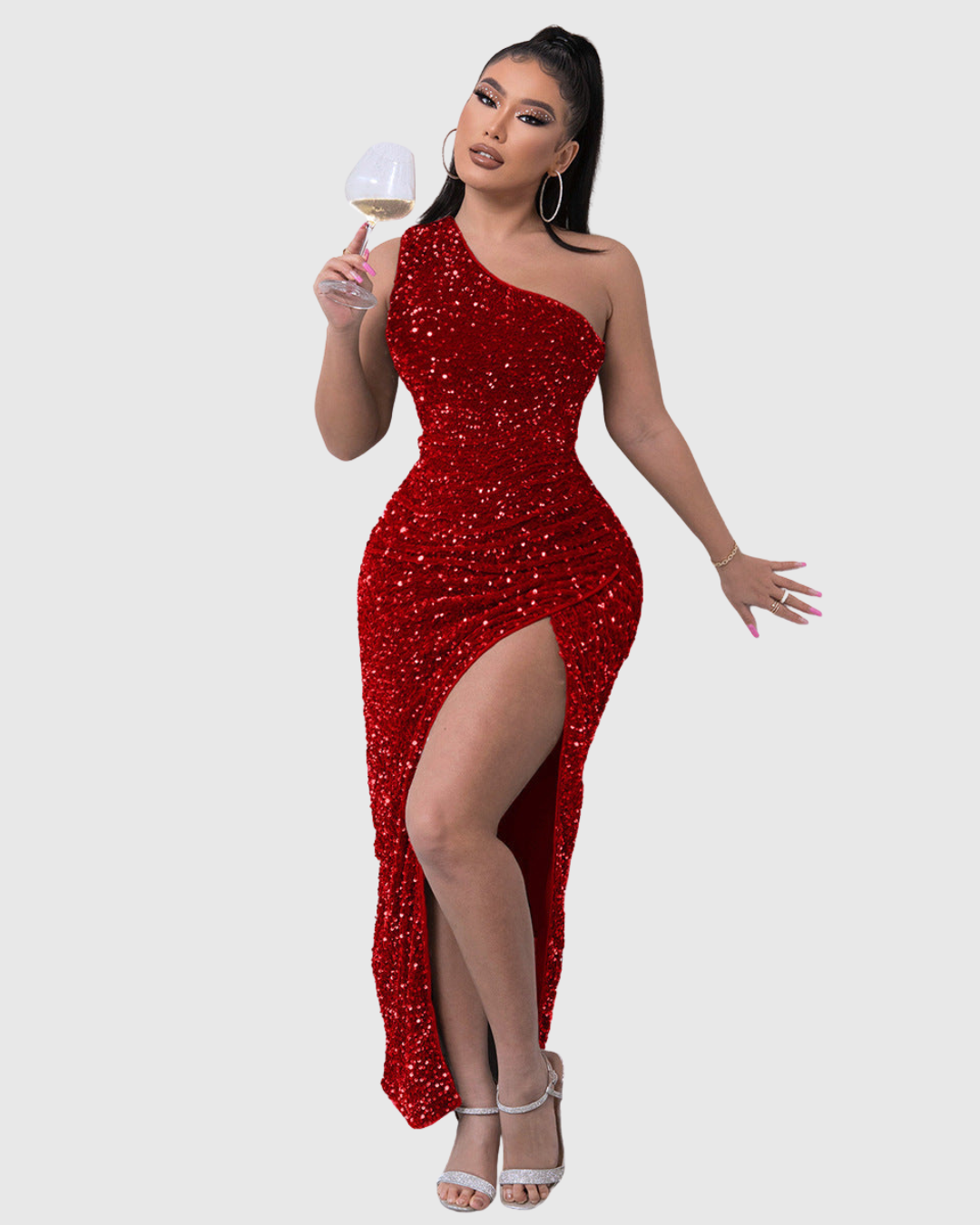 Lilli | Luxe One-Shoulder Evening Dress