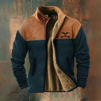 Navy Blue and Camel