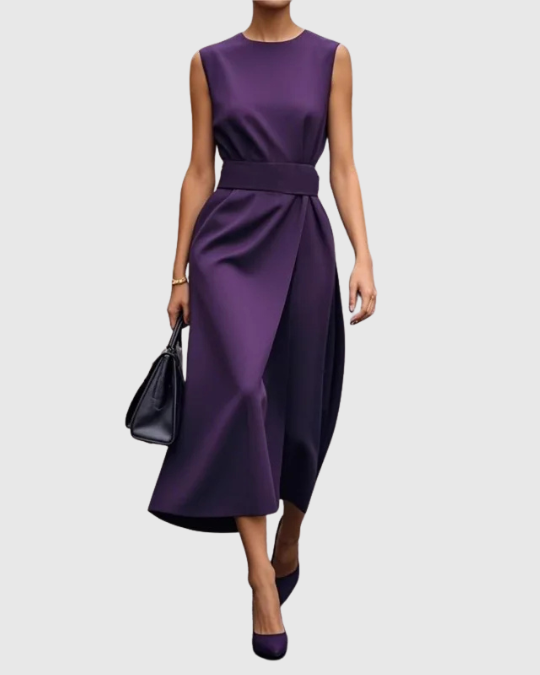Claron | Elegant Round Neck Dress