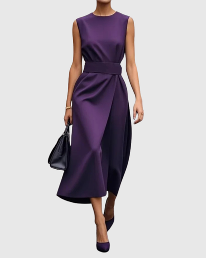 Claron | Elegant Round Neck Dress