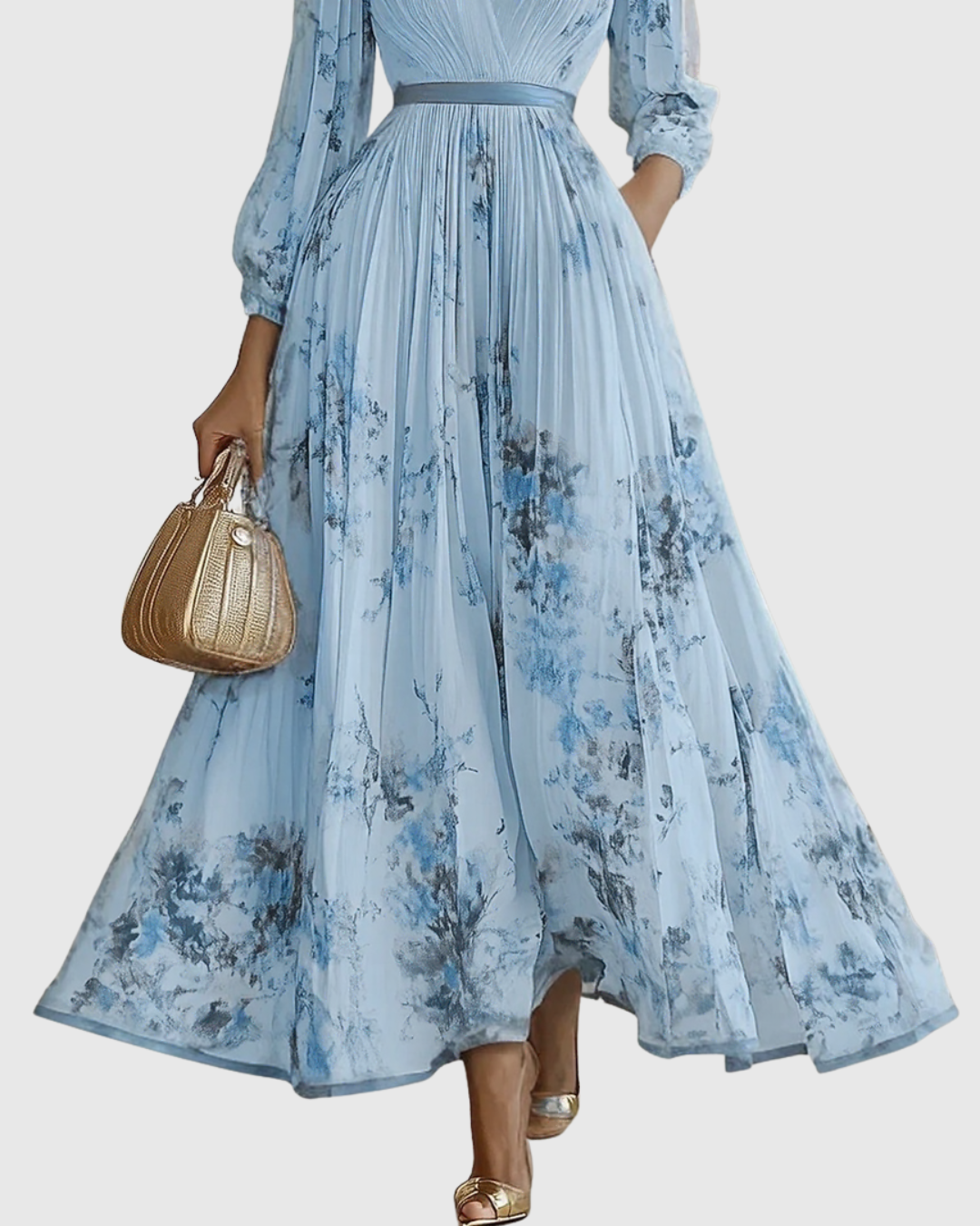 Roella | Elegant Pleated Maxi Dress